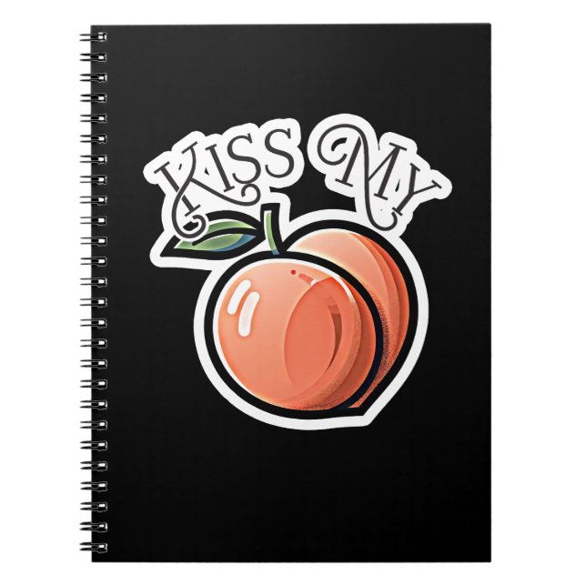 Carnet Embrasse mes pêches drôles de fruits (Devant)