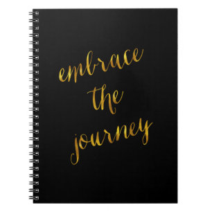 Carnet Embrassez Le Citation De Voyage Gold Faux Foil Cou