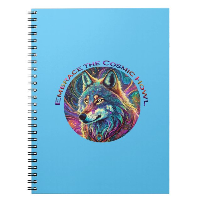 Carnet Embrassez le loup de Howl cosmique (Devant)