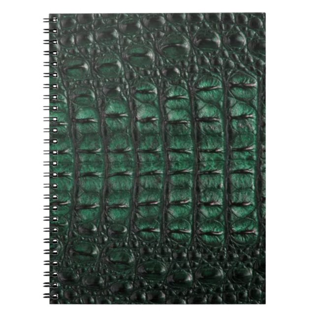 Carnet Emerald Crocodile Leather Luxury Exotic  Skin (Devant)