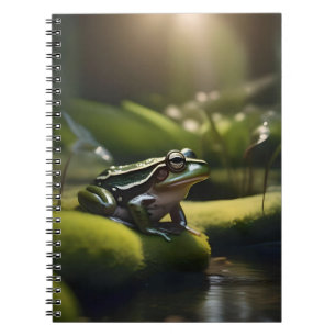 Carnet Emeraude Sérénité : Une Grenouille Verte au bord d