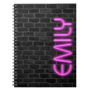 Carnet EMILLE En PINK Lumières Néon