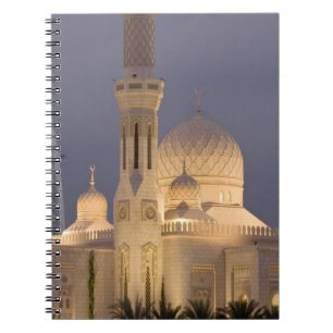 Carnet Émirats arabes unis, Dubaï. Mosquée au crépuscule