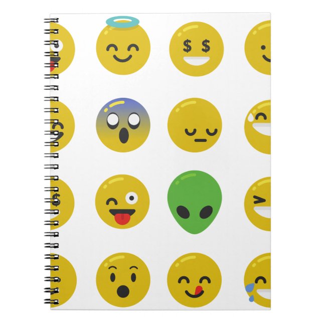 Carnet Emoji happy face (Devant)