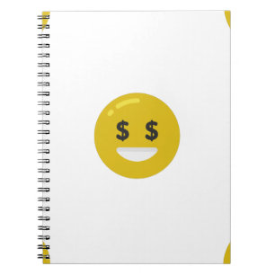 Carnet emoji oeil argent
