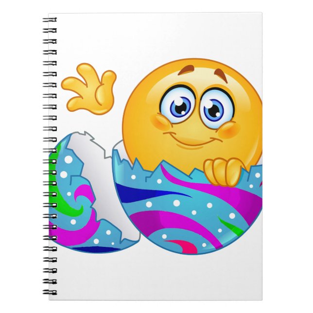 Carnet Emoji oeuf de Pâques (Devant)
