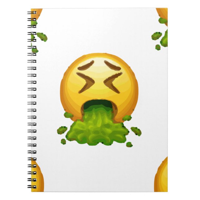 Carnet emoji puking (Devant)