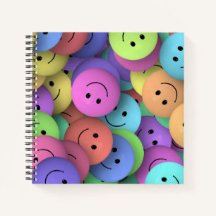 Carnet Émoji Visages Joyeux Colorés