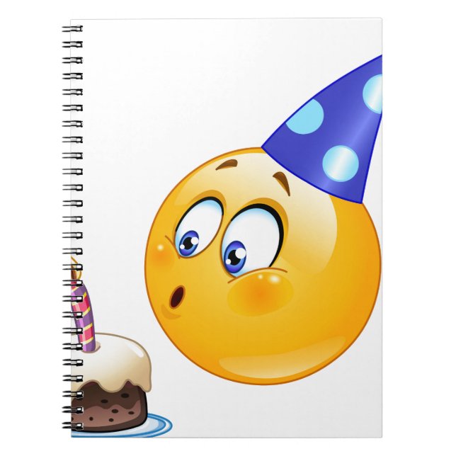 Carnet émoticône anniversaire (Devant)