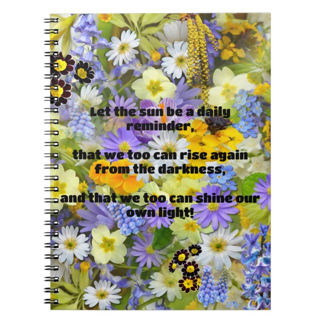 Carnet Empath Shine Positive Encouragement Citation (Devant)