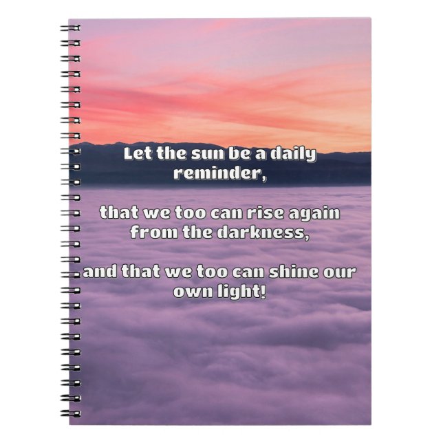 Carnet Empath Shine Positive Encouragement Citation (Devant)