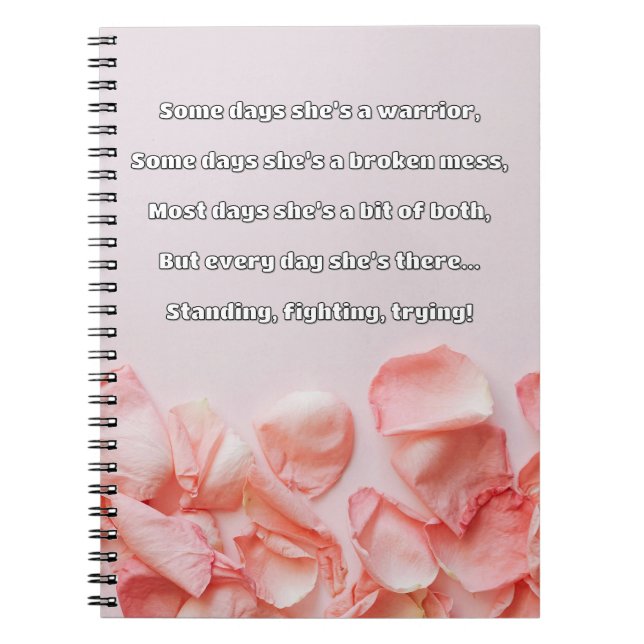 Carnet Empath Strength Positive Citation Encouragement (Devant)