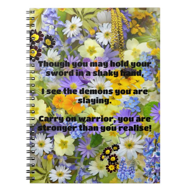 Carnet Empath Warrior Citation positive Encouragement (Devant)