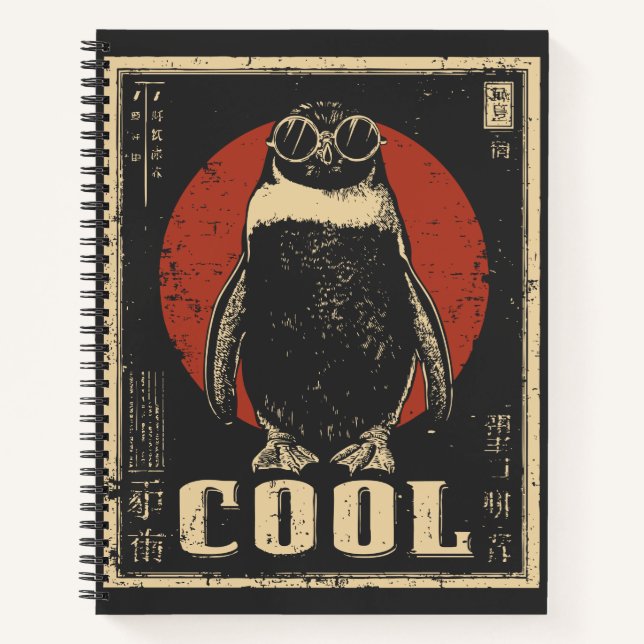 Carnet Empereur Penguin Antarctique Conception de refroid (Devant)