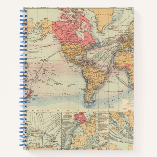 Carnet Empire britannique, routes, courants (Devant)