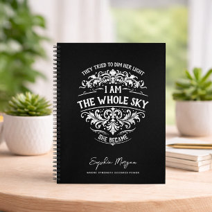Carnet Empowering Je Suis Le Ciel Entier Femme Vintage