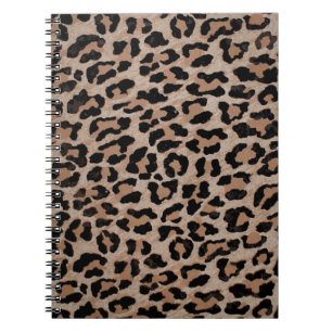 Carnet empreinte de léopard cheetah