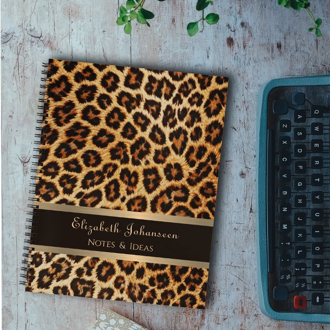 Carnet Empreinte de léopard motif Brown Bande de papier d (Créateur téléchargé)