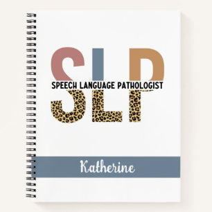 Carnet Empreinte de léopard Pathologiste de la parole per