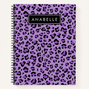 Carnet Empreinte de léopard, Spots, Leopard Violet, Votre