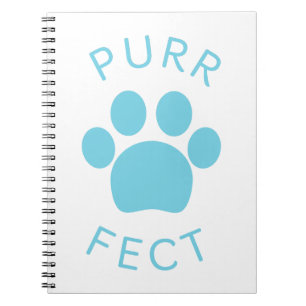 Carnet Empreinte de patte Cat Perfect Blue Purr