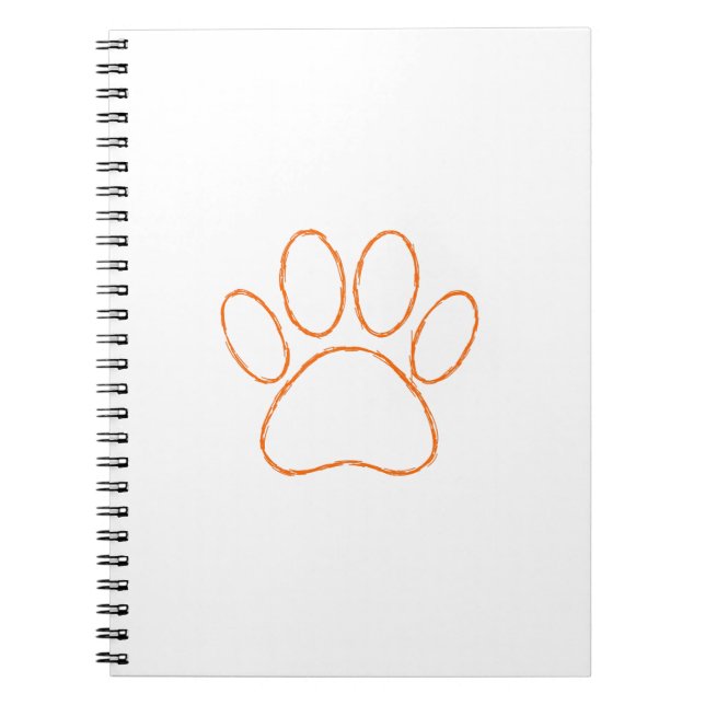 Carnet Empreinte de patte de chiot (Devant)