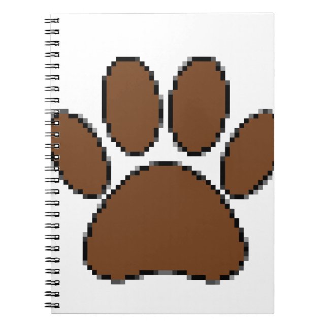 Carnet Empreinte de patte Pixel Dog (Devant)