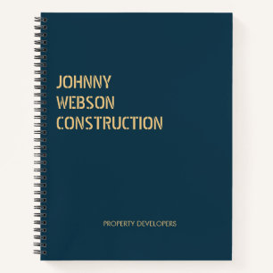 Carnet Empreinte dorée tendue bleu