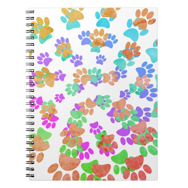Carnet Empreinte spirale colorée (Devant)