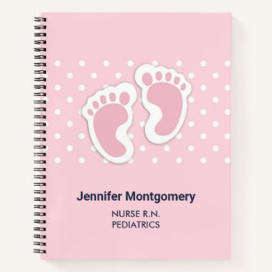 Carnet Empreintes Bébé Rose Cute
