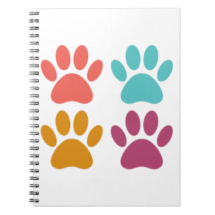 Carnet Empreintes de pattes de chiens cool