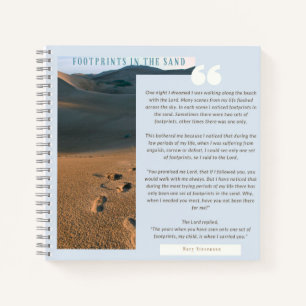 Carnet Empreintes Personnalisées Dans Poème De Sable Grat
