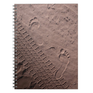 Carnet Empreintes pieds dans le sable