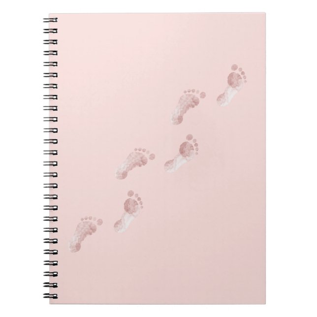 Carnet Empreintes Roses (Devant)