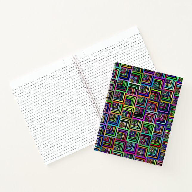 Carnet en angle droit coloré (Intérieur)