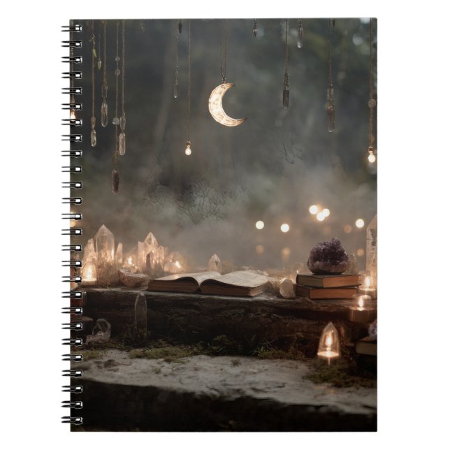 Carnet en cristal Crescent enchanté (Devant)