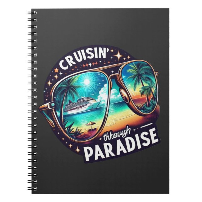 Carnet En croisière à travers le paradis : Vibrations d'é (Devant)