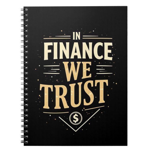 Carnet En Finance Nous Avons Confiance  (Devant)