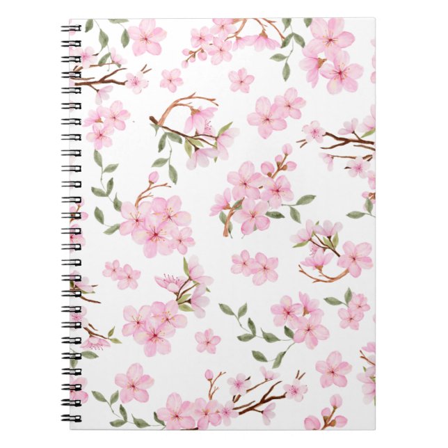 Carnet en fleurs de cerisier (Devant)