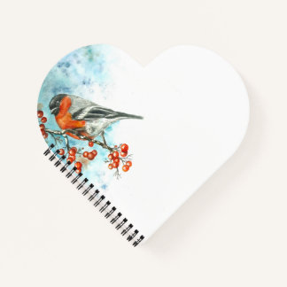 Carnet en forme de coeur avec Aquarelle Boule Eura