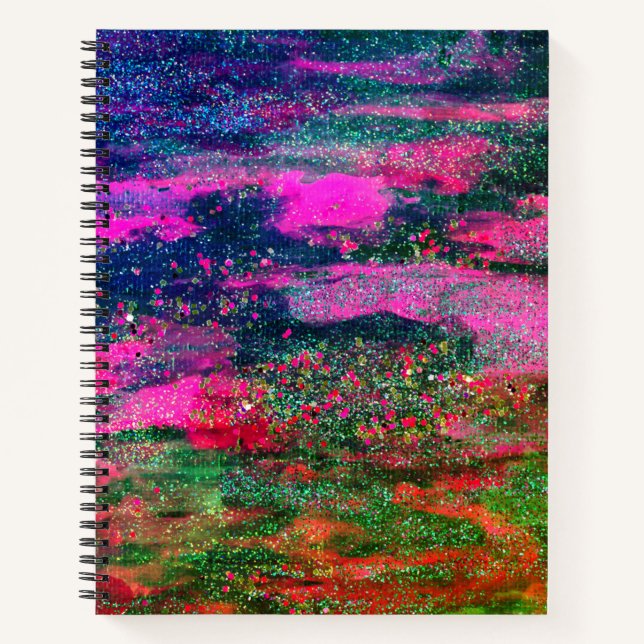 Carnet en forme de coeur de Galaxy (Devant)