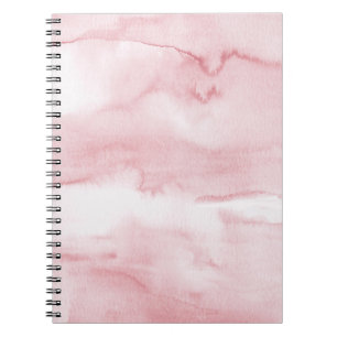 Carnet en marbre rose pastel