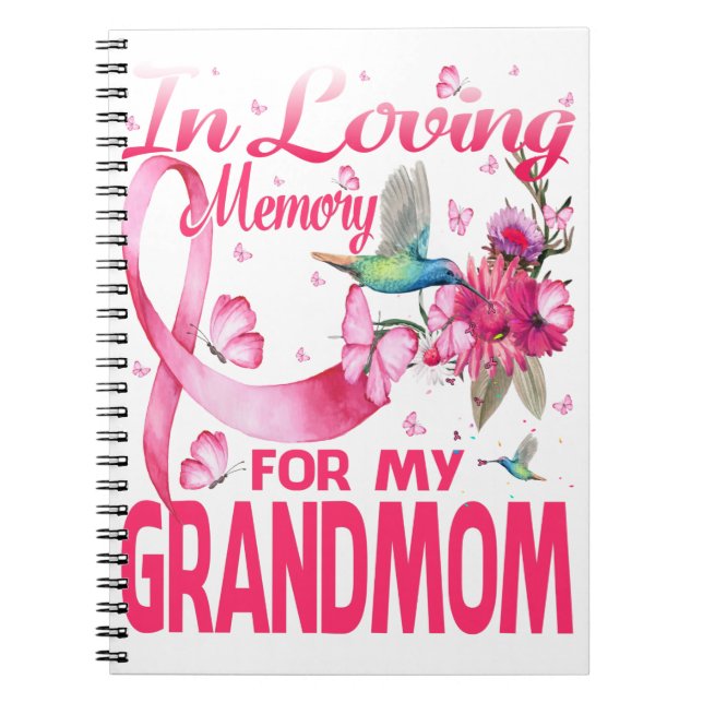 Carnet En Mémoire Amoureuse Pour Ma Grand-Mère (Devant)