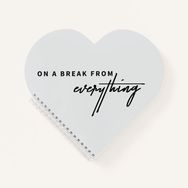 Carnet En pause de tout (Devant)