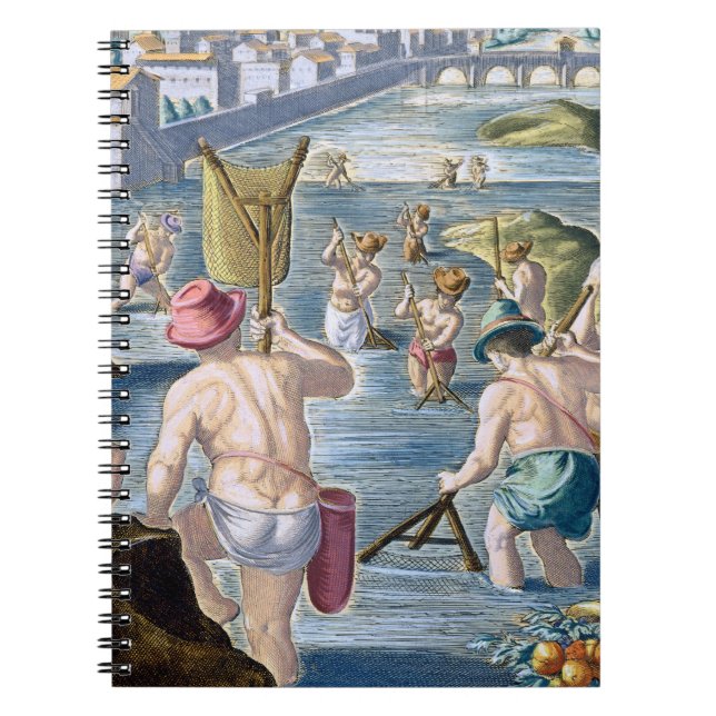 Carnet En pêchant en eaux peu profondes utilisant des (Devant)