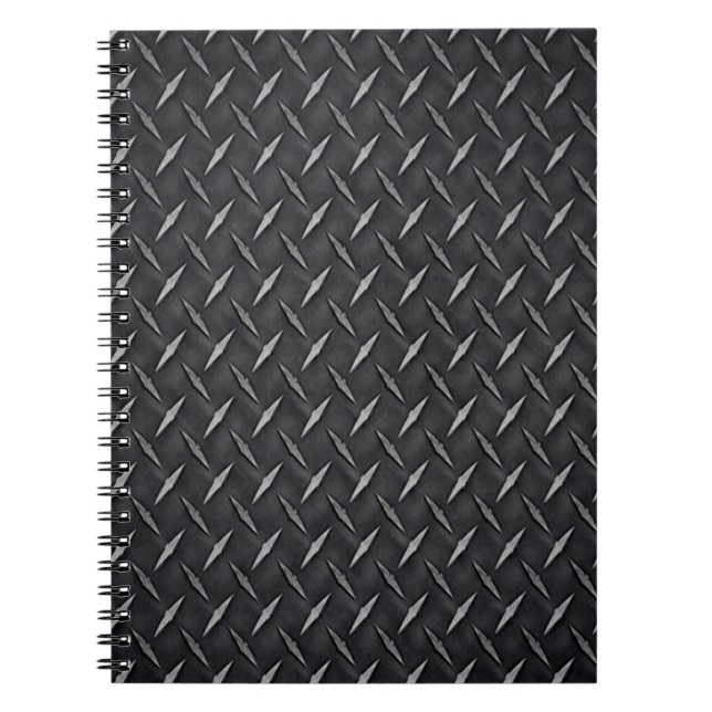 Carnet en plaque métallique diamant (Devant)