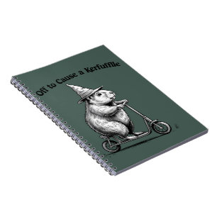 Carnet En route pour causer une agitation Funny Groundhog