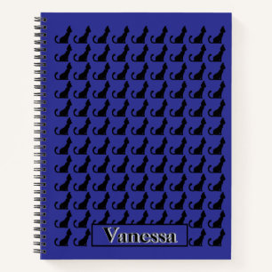 Carnet en silhouette de chat noir - Arrière - plan