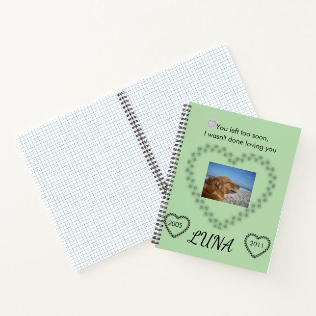 Carnet En souvenir de ruban vert citron pour la sensibili (Intérieur)