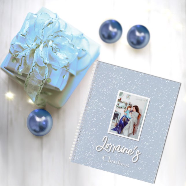 Carnet en spirale bleu Joyoux Noel (Créateur téléchargé)